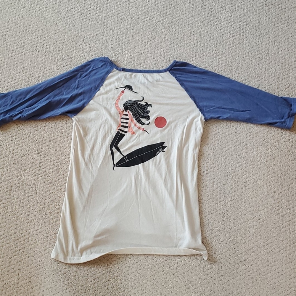 Dakine size L Baseball Tee with Surfer Girl